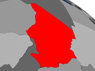 Image showing Chad in red