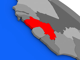 Image showing Guinea in red