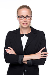 Image showing Beautiful young woman in business attire.