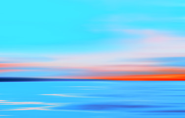 Image showing Abstract Motion Blurred Light Colored Sea Background