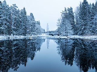 Image showing River in winter