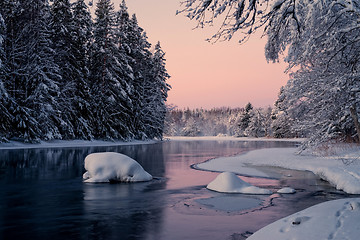 Image showing River in winter