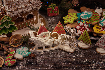 Image showing Gingerbreads for new years and christmas