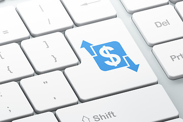 Image showing Finance concept: Finance on computer keyboard background
