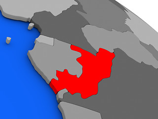 Image showing Congo in red