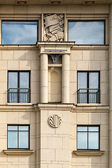 Image showing Windows on a building facade.