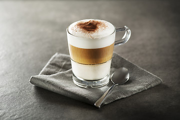 Image showing Latte macchiato coffee