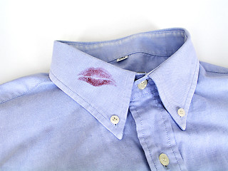 Image showing Kiss on Shirt