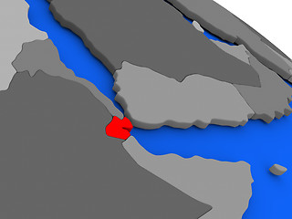 Image showing Djibouti in red