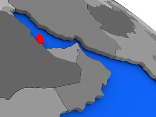 Image showing Qatar in red