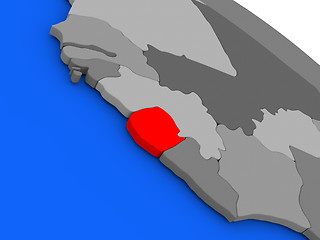 Image showing Sierra Leone in red