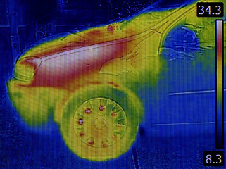 Image showing Engine Heat Distribution Infrared