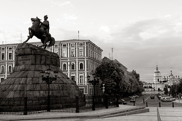 Image showing Kiev cityscape in sepia