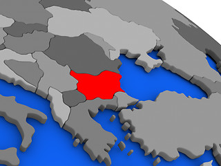 Image showing Bulgaria in red