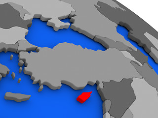 Image showing Cyprus in red