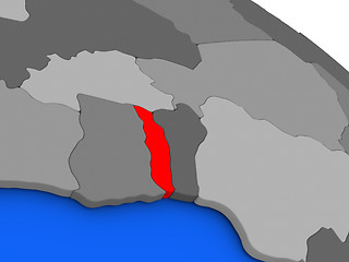 Image showing Togo in red