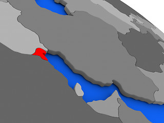 Image showing Kuwait in red