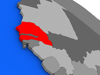 Image showing Senegal in red