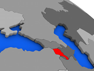 Image showing Armenia in red