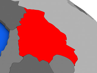 Image showing Bolivia in red