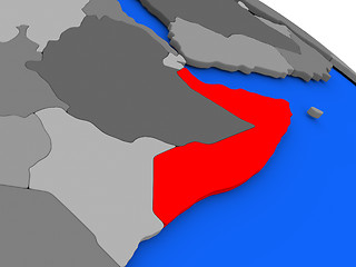 Image showing Somalia in red