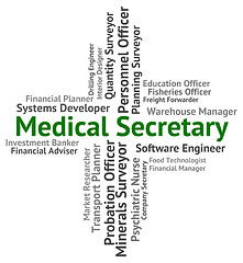 Image showing Medical Secretary Shows Personal Assistant And Administrator