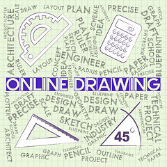 Image showing Online Drawing Shows Web Site And Creative