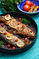 Image showing Delicious grilled fish