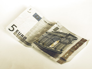 Image showing Vintage Euro note