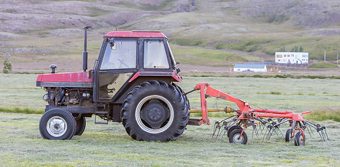 Image showing Old tractor in Iceland