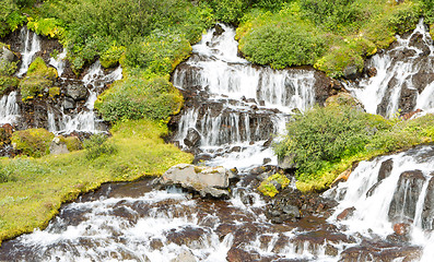 Image showing Hraunfossar waterfalls in Iceland