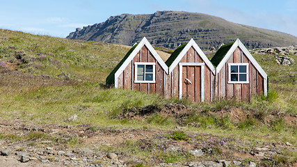 Image showing Small toy elf house in Iceland