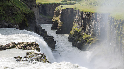 Image showing Gullfoss waterfall - Iceland - Detail