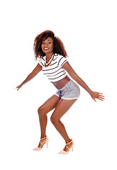 Image showing Dancing African American woman.