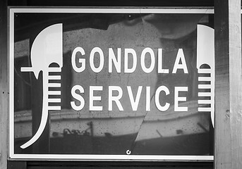 Image showing Gondola Service Sign