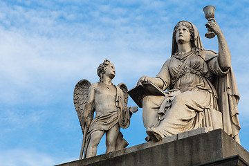 Image showing Turin, Italy - January 2016: Faith Statue