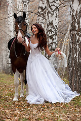 Image showing Young Woman And Horse