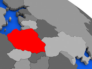 Image showing Poland in red