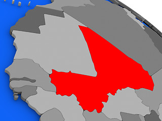Image showing Mali in red