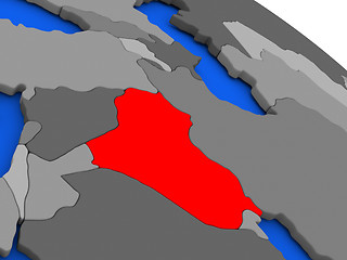 Image showing Iraq in red