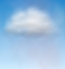 Image showing Background Blue Sky Fluffy Clouds