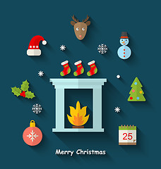 Image showing Christmas Minimal Objects and Elements