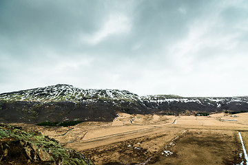 Image showing Iceland landscape in cloudy weather