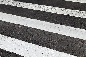 Image showing road markings, close-up