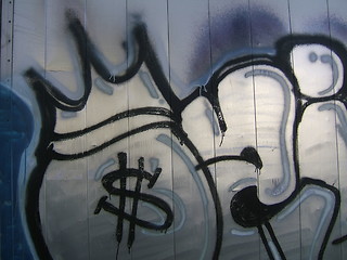 Image showing Graffiti with dollar sign