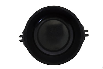 Image showing black frying pan on white
