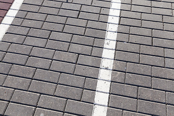 Image showing road markings, close-up