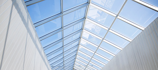 Image showing modern building or pavilion glass roof