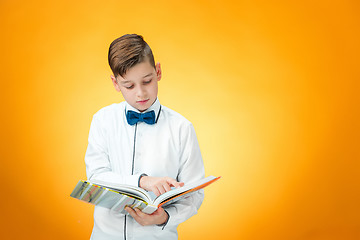 Image showing The boy with book