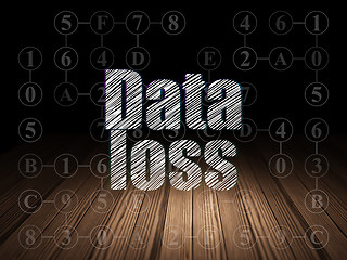 Image showing Data concept: Data Loss in grunge dark room